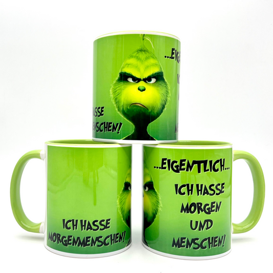 Grinchtasse - Ich hasse Morgenmenschen